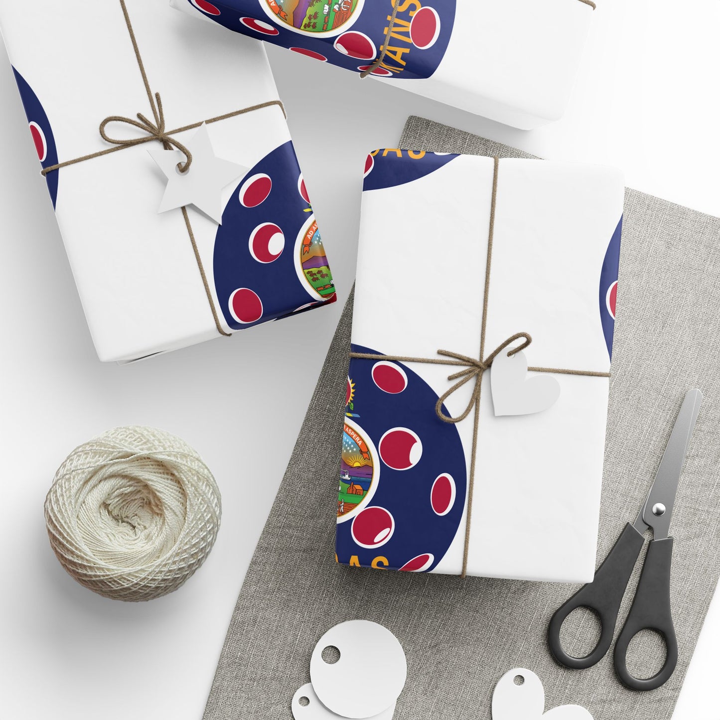 Pickleball Gift Wrap, Kansas State Flag