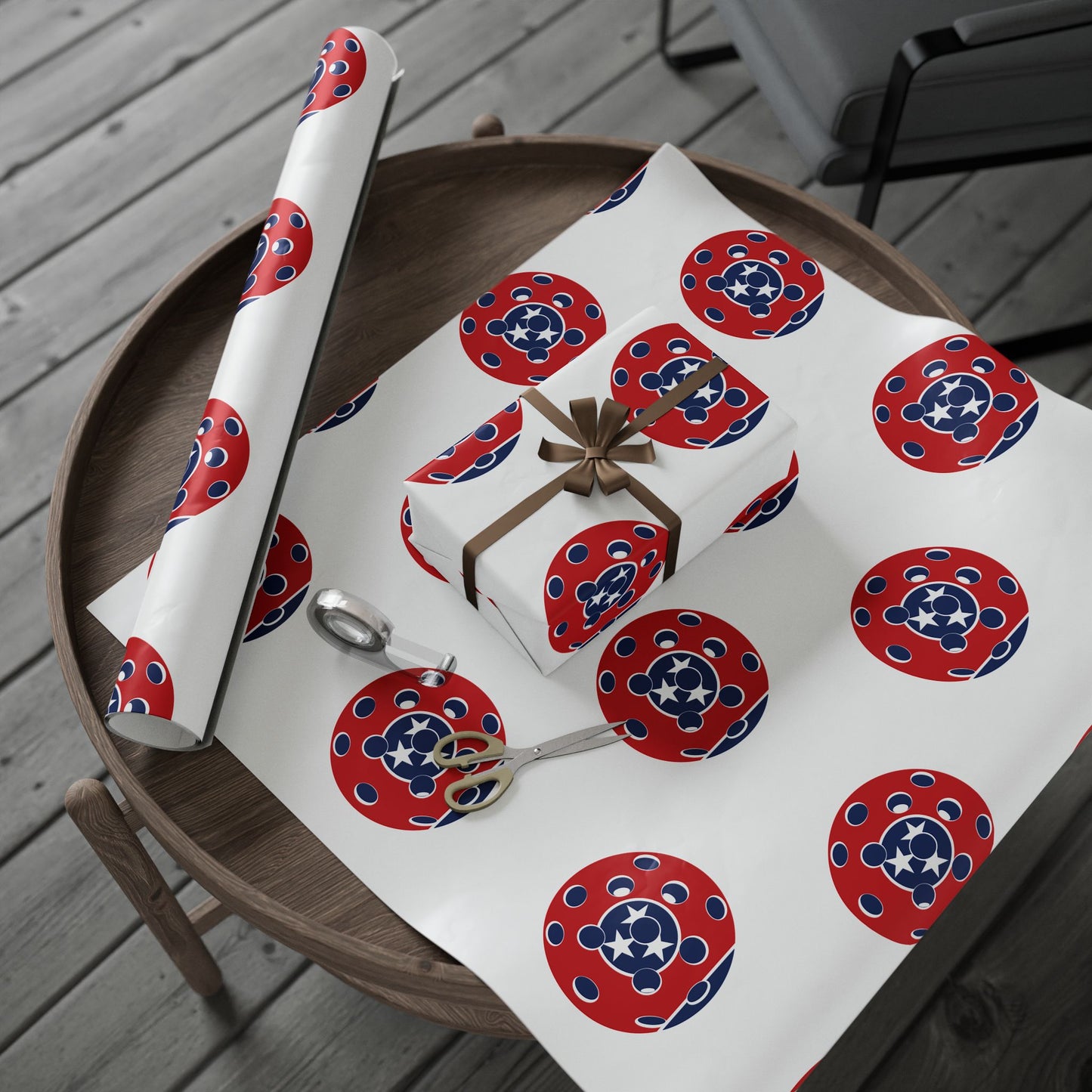 Pickleball Gift Wrap, Tennessee State Flag