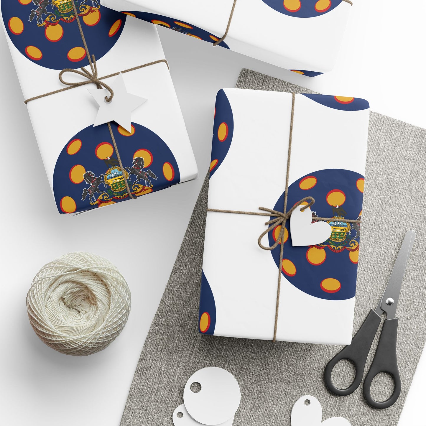 Pickleball Gift Wrap, Pennsylvania State Flag
