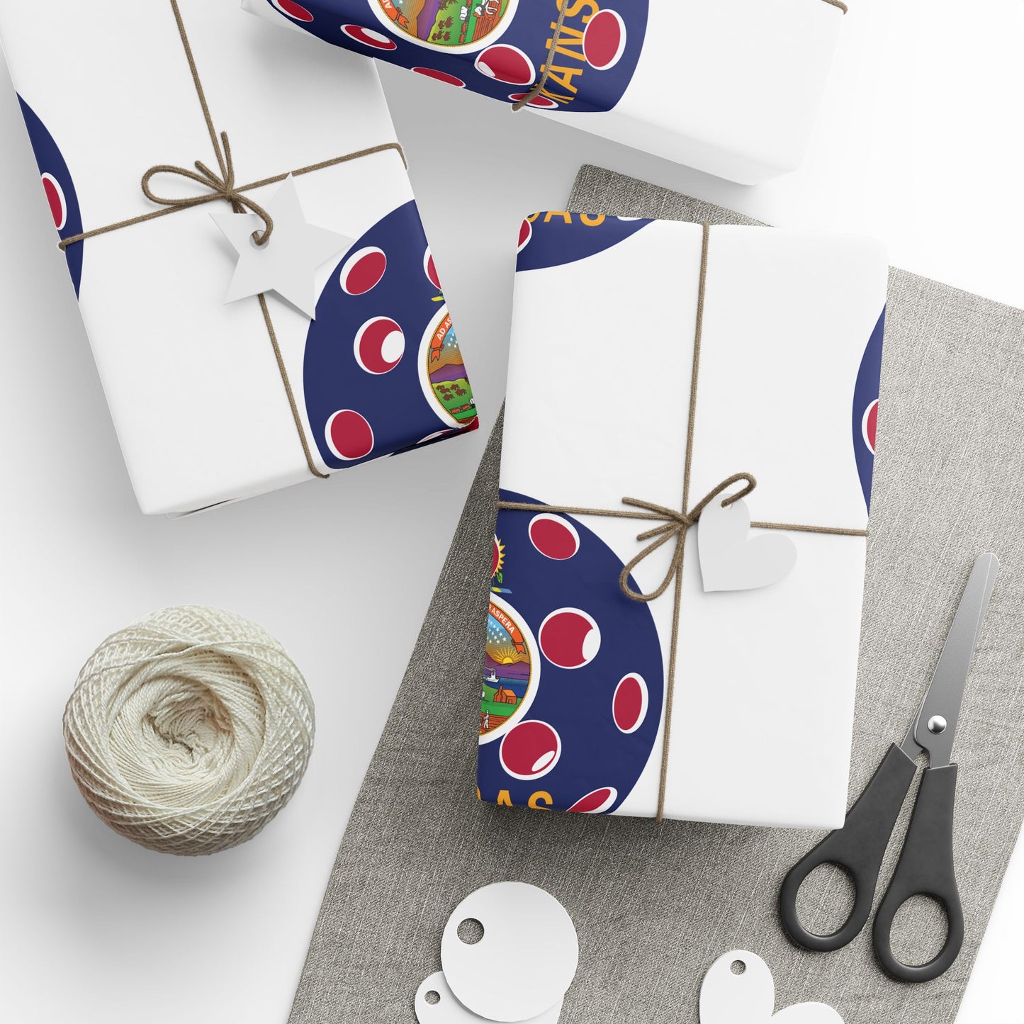 Pickleball Gift Wrap, Kansas State Flag