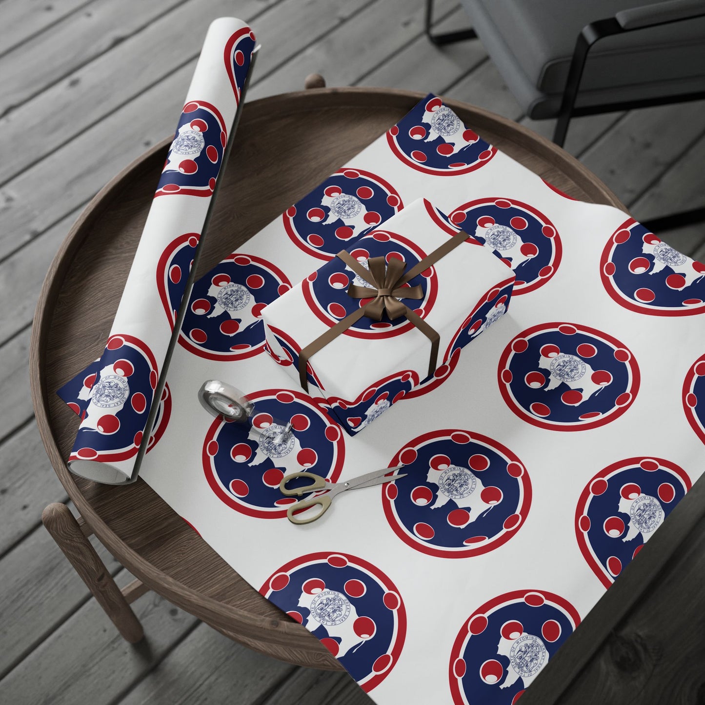Pickleball Gift Wrap, Wyoming State Flag
