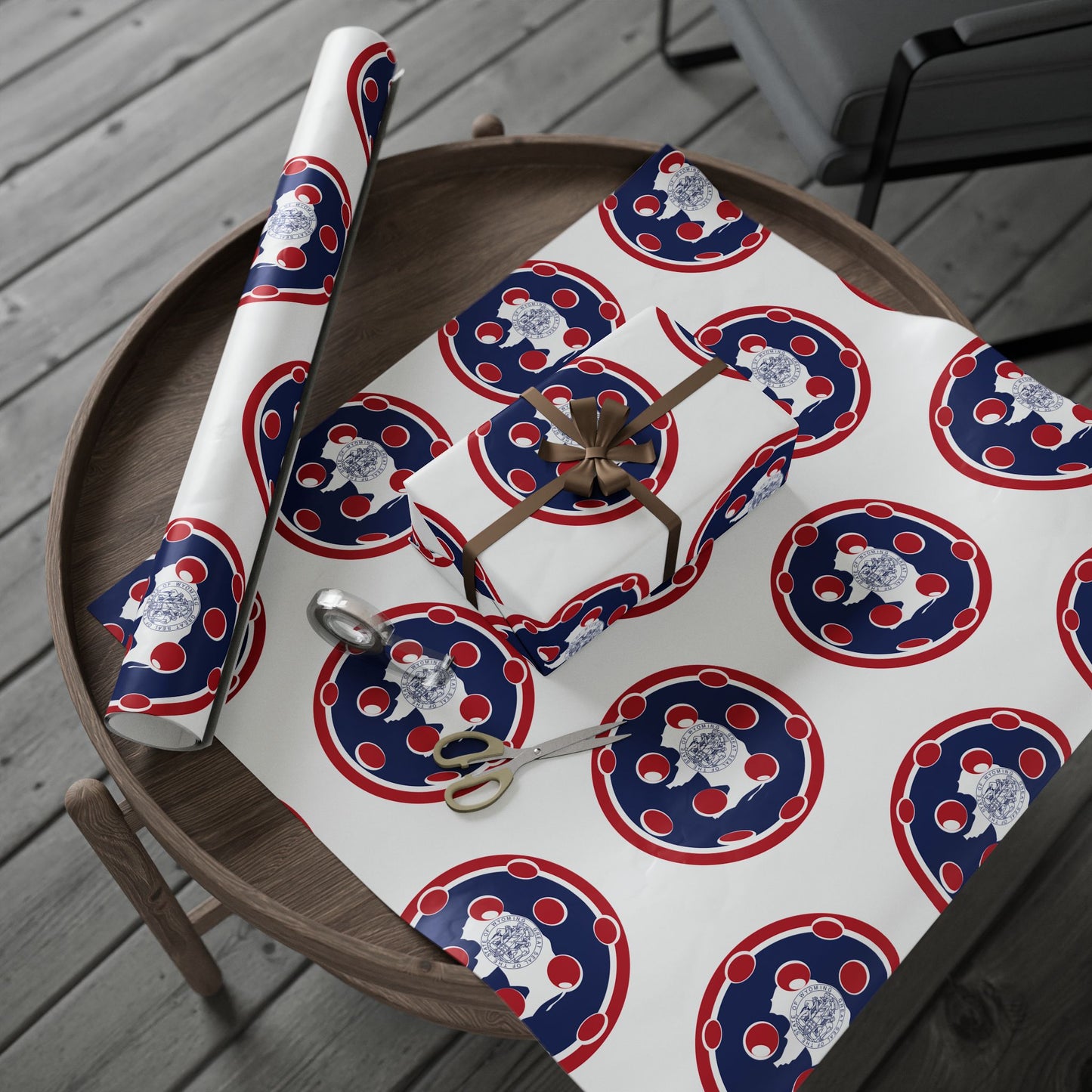Pickleball Gift Wrap, Wyoming State Flag