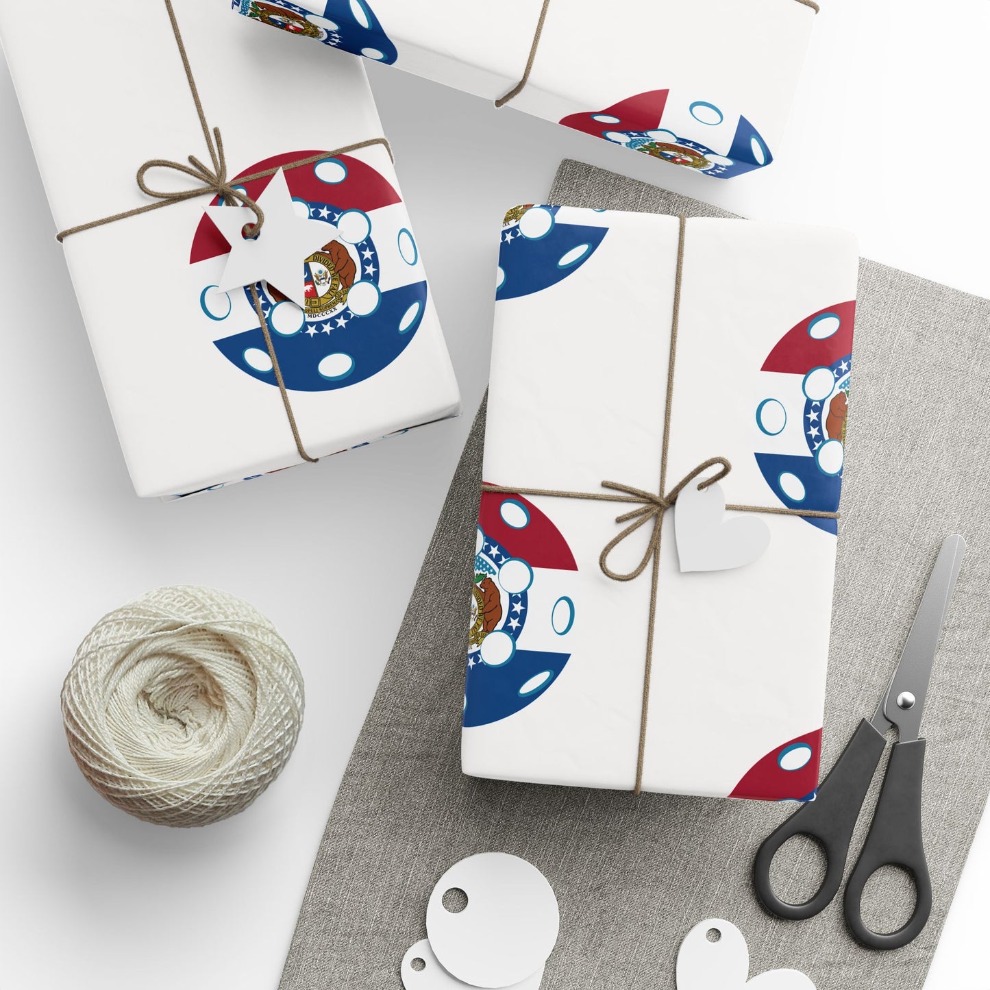 Pickleball Gift Wrap, Missouri State Flag