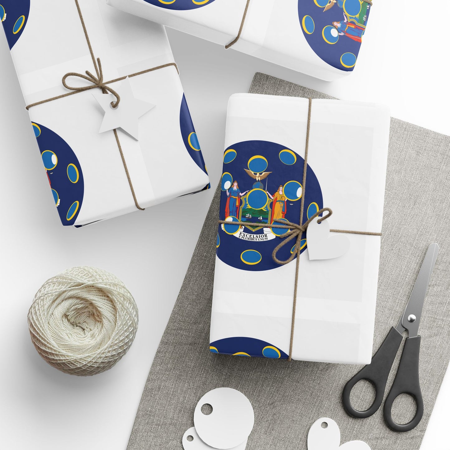 Pickleball Gift Wrap, New York State Flag