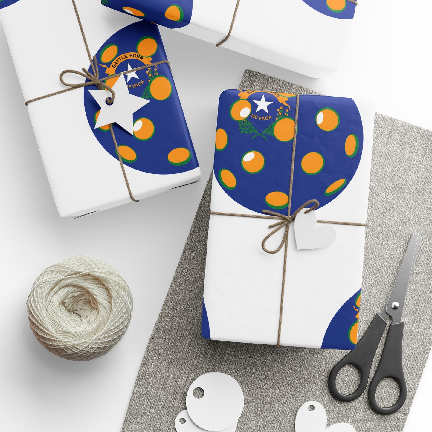 Pickleball Gift Wrap, Nevada State Flag