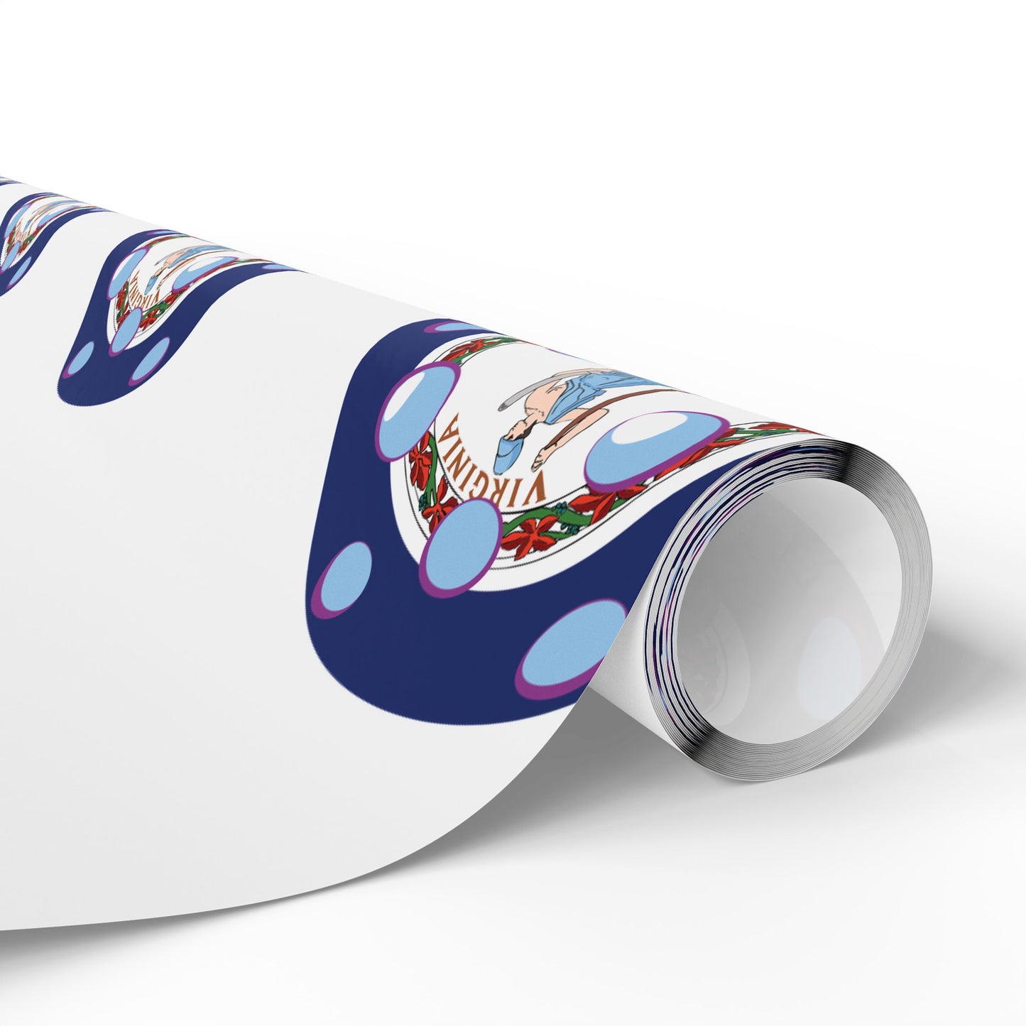 Pickleball Gift Wrap, Virginia State Flag