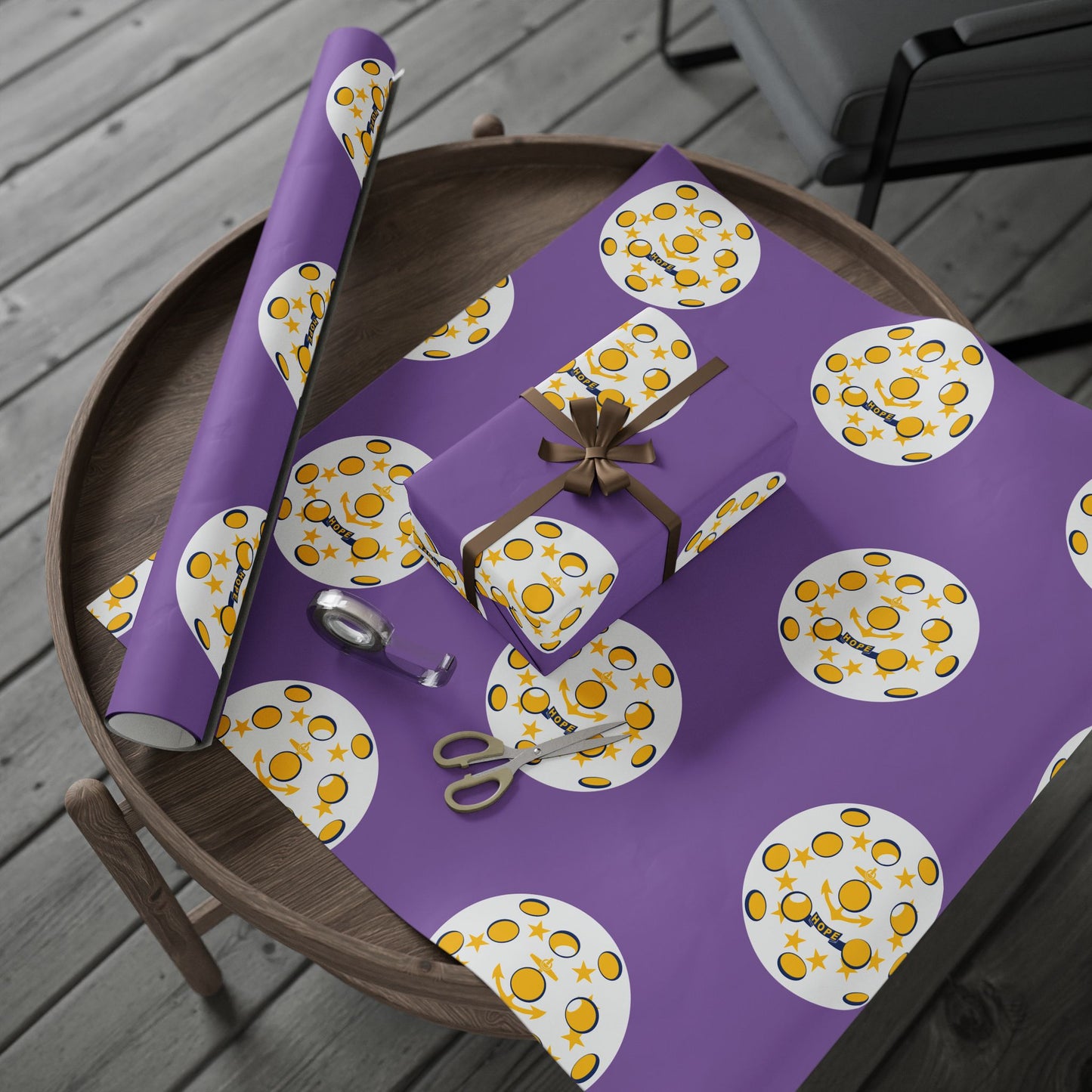 Pickleball Gift Wrap, Rhode Island State Flag