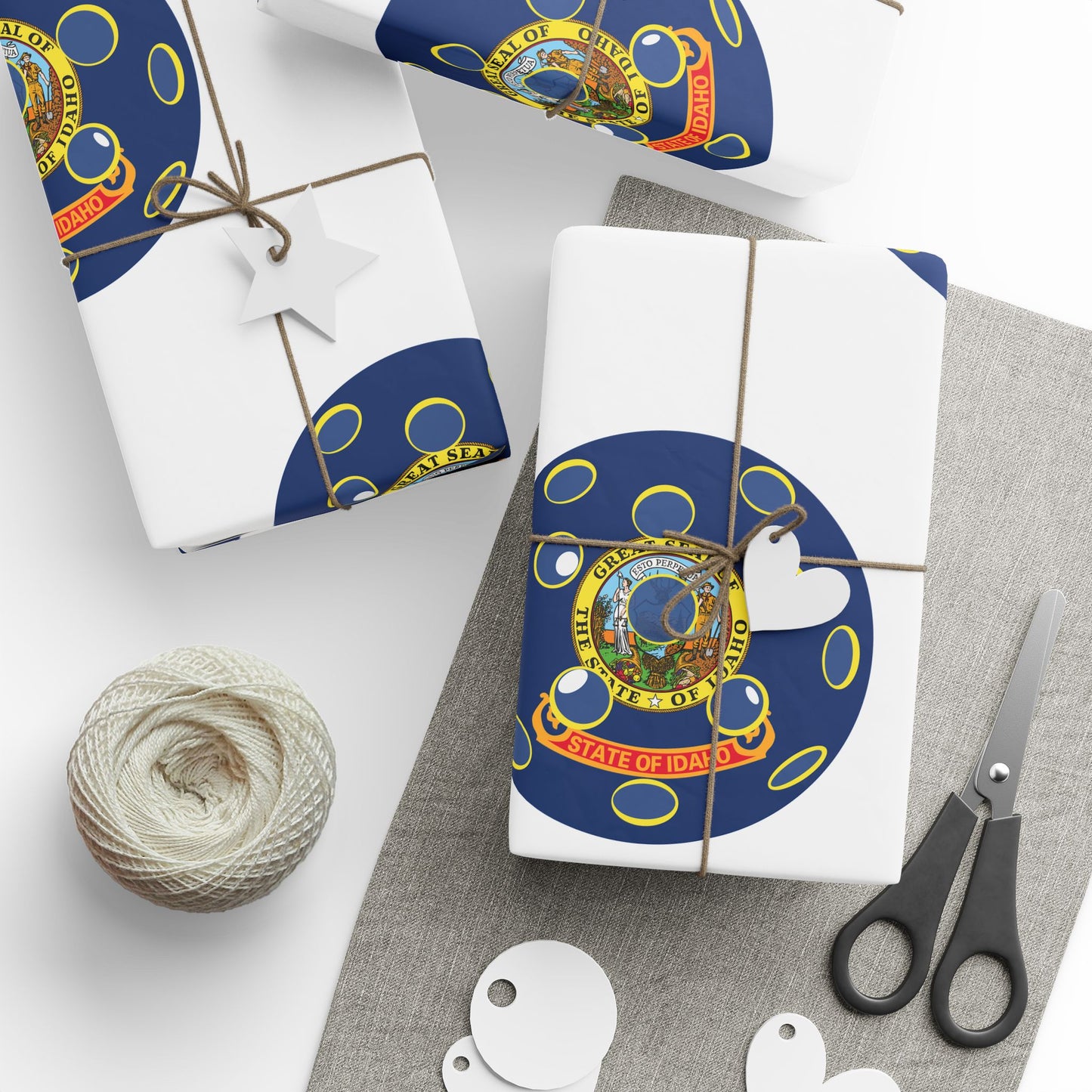 Pickleball Gift Wrap, Idaho State Flag