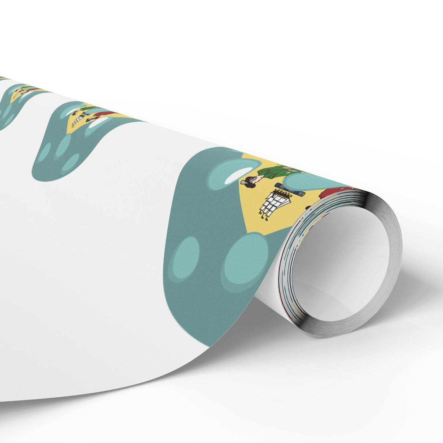Pickleball Gift Wrap, Delaware State Flag