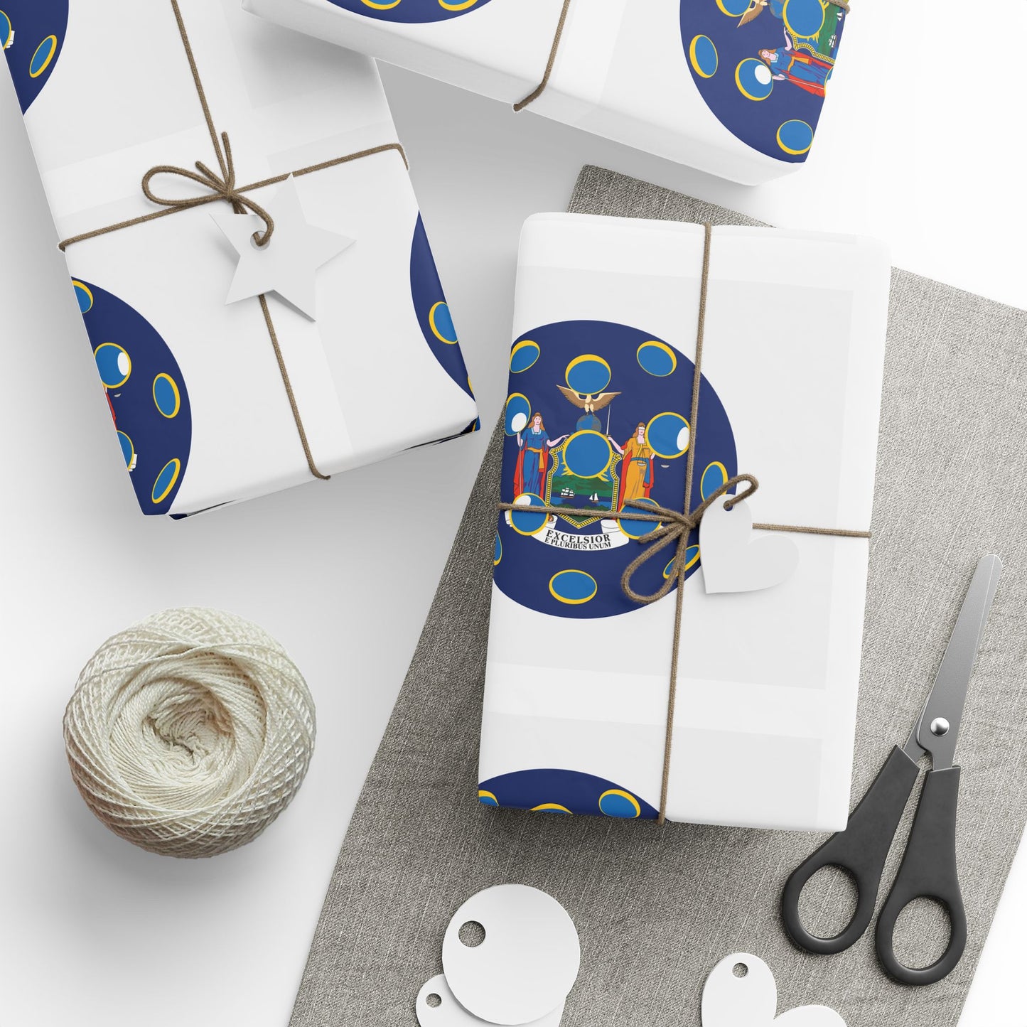Pickleball Gift Wrap, New York State Flag