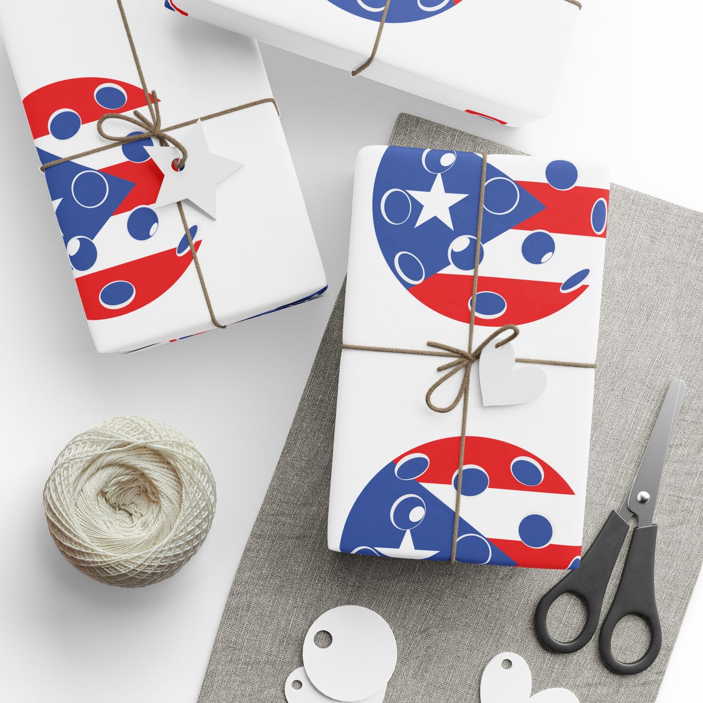 Pickleball Gift Wrap, Puerto Rico State Flag
