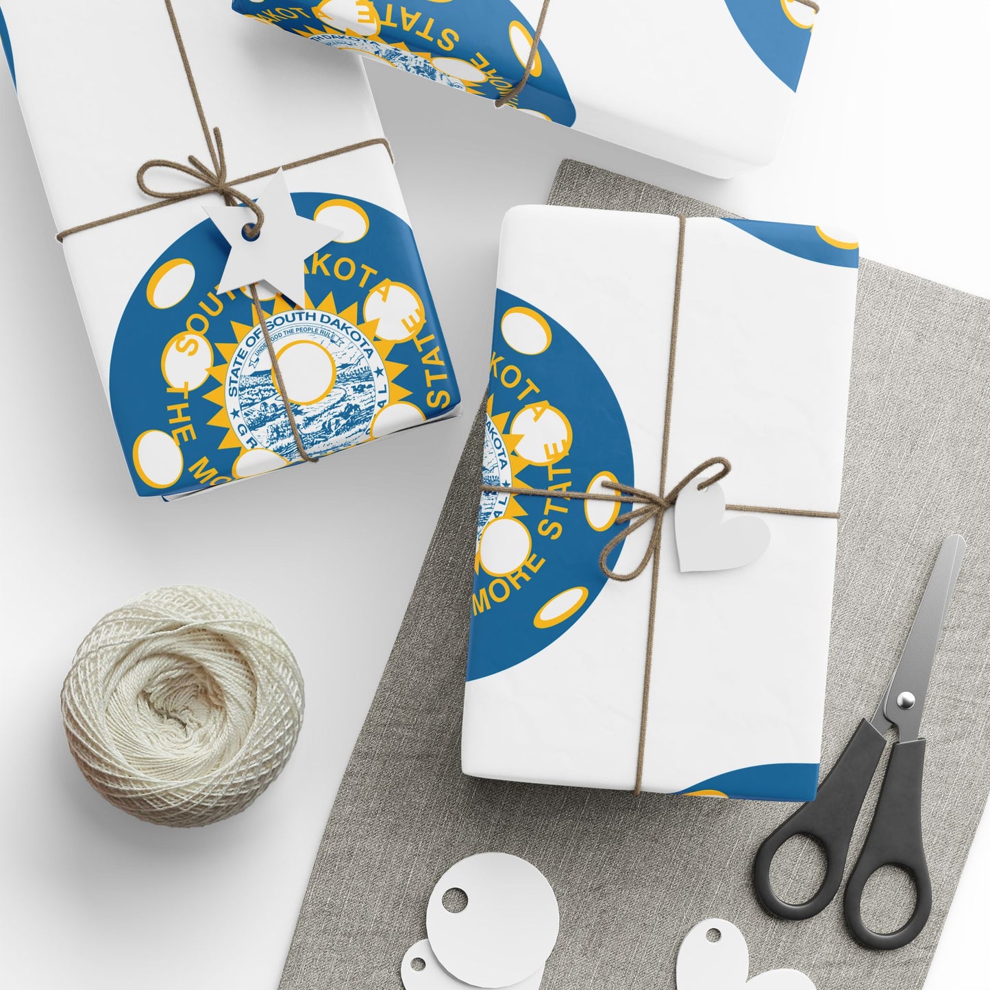 Pickleball Gift Wrap, South Dakota State Flag