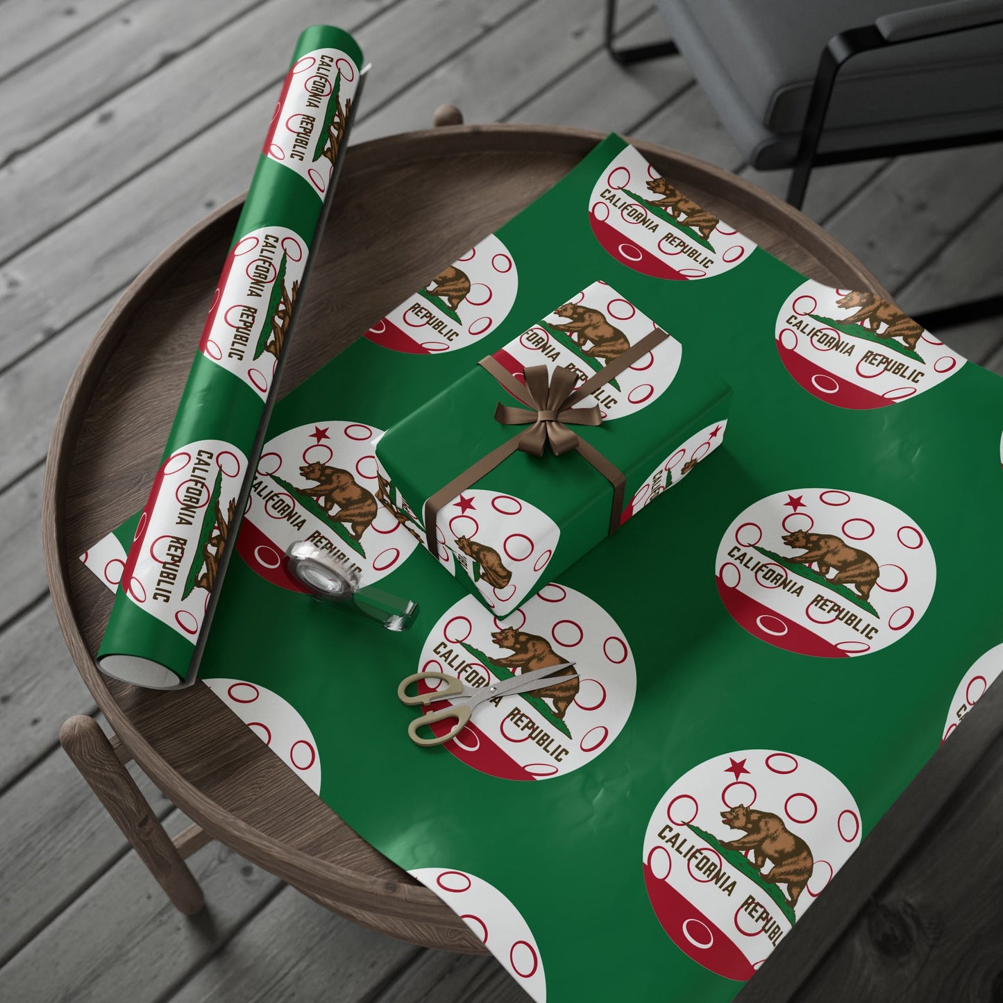 Pickleball Gift Wrap, California State Flag