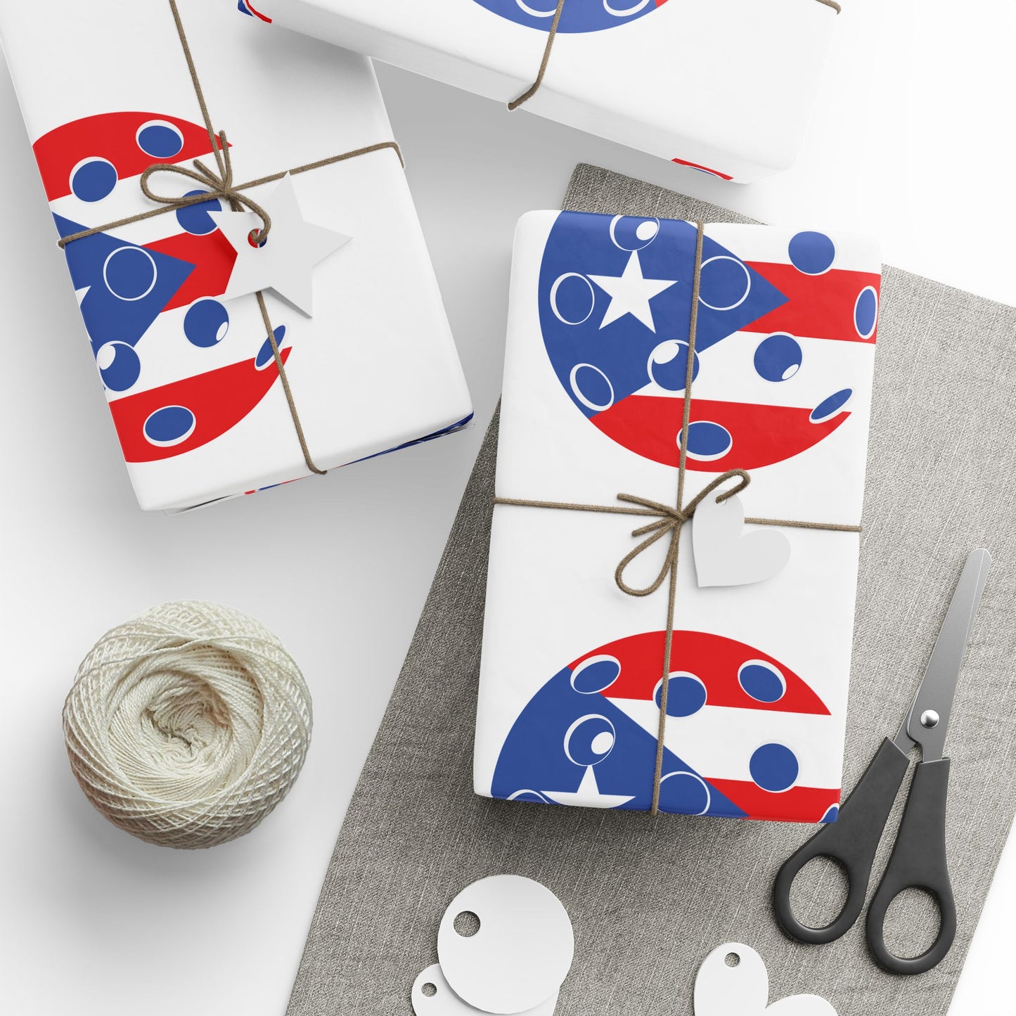 Pickleball Gift Wrap, Puerto Rico State Flag