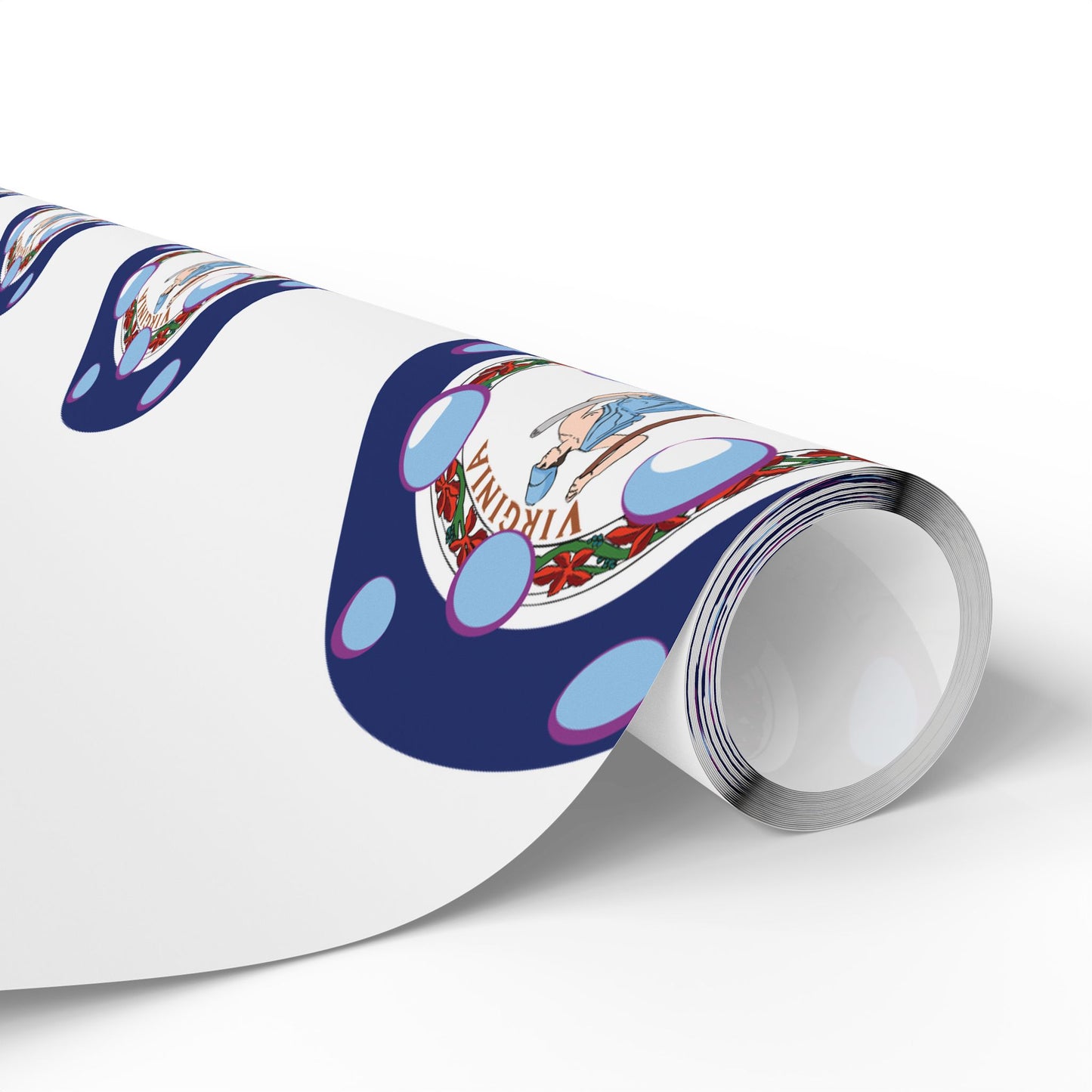 Pickleball Gift Wrap, Virginia State Flag