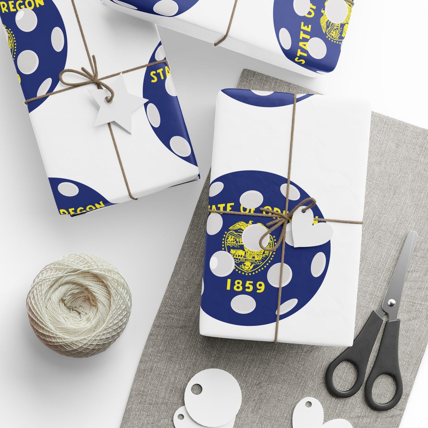 Pickleball Gift Wrap, Oregon State Flag