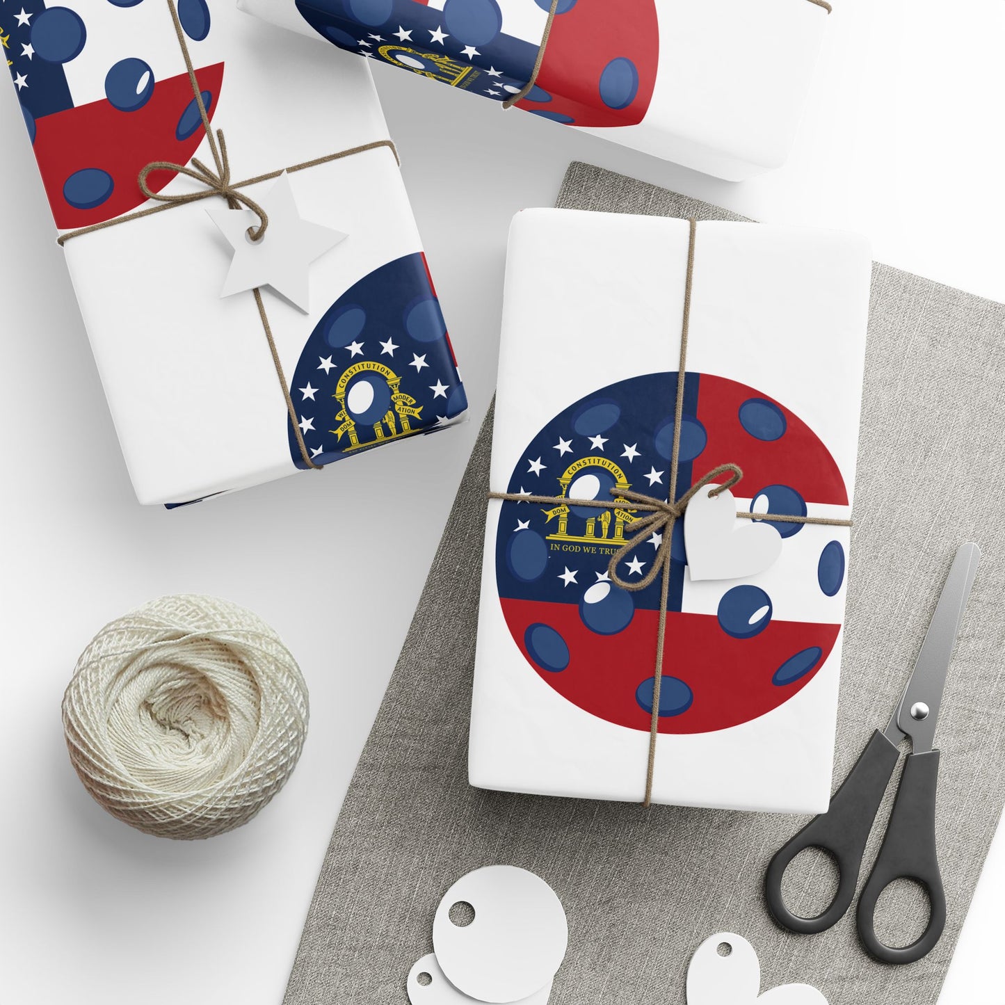 Pickleball Gift Wrap, Georgia State Flag