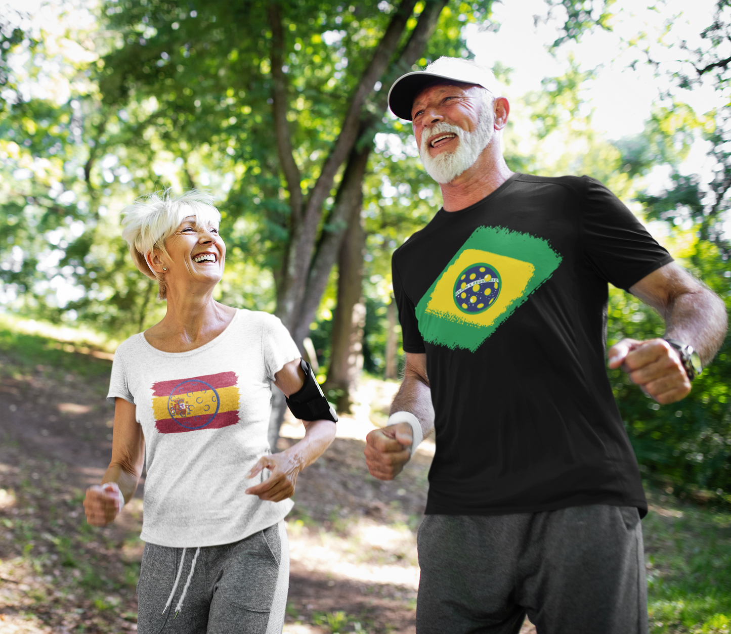 Brazil Pickleball Flag, Black