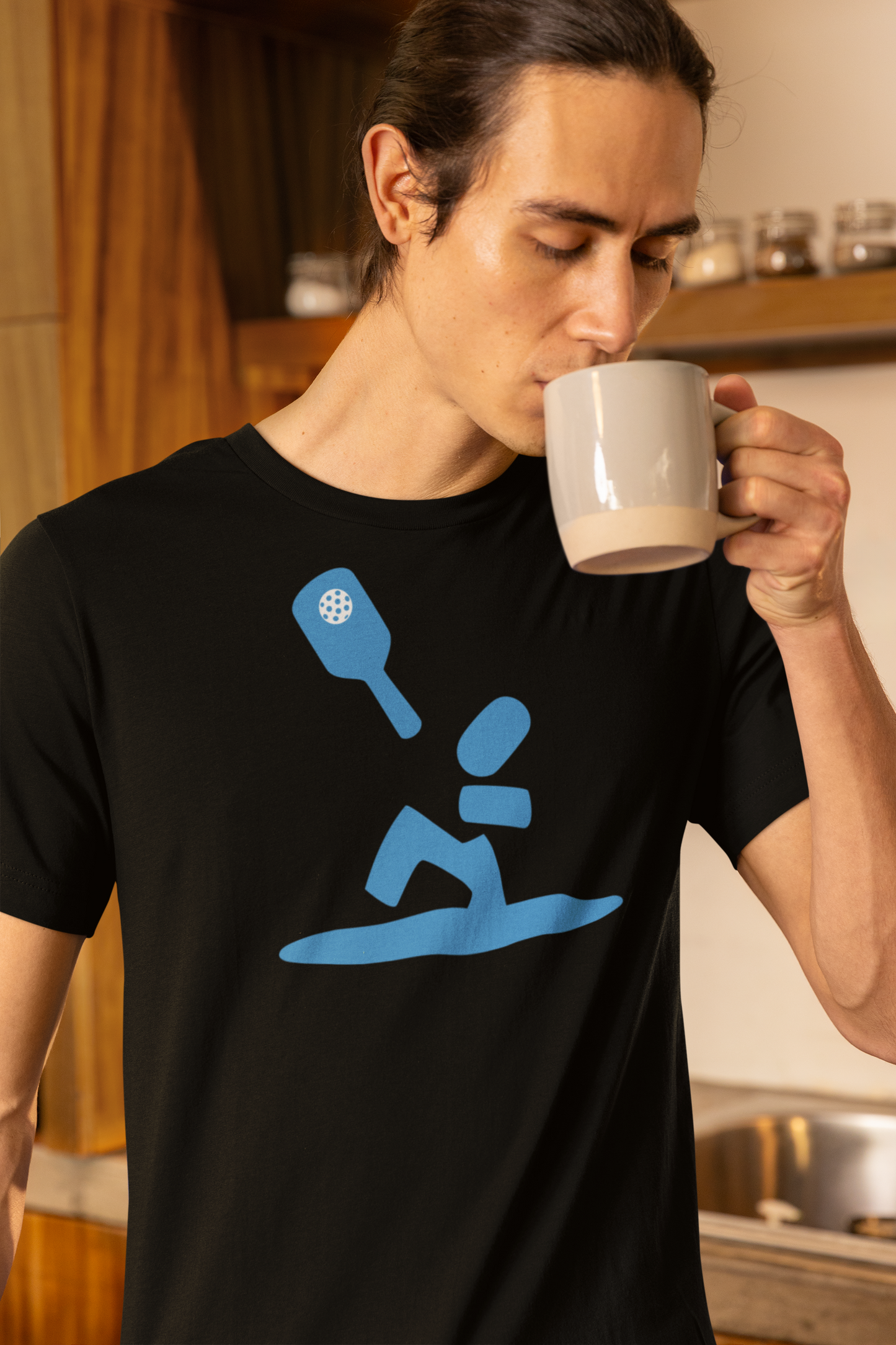 Overhead Slam T-Shirt, Bella+Canvas 3001 (Blue Print)