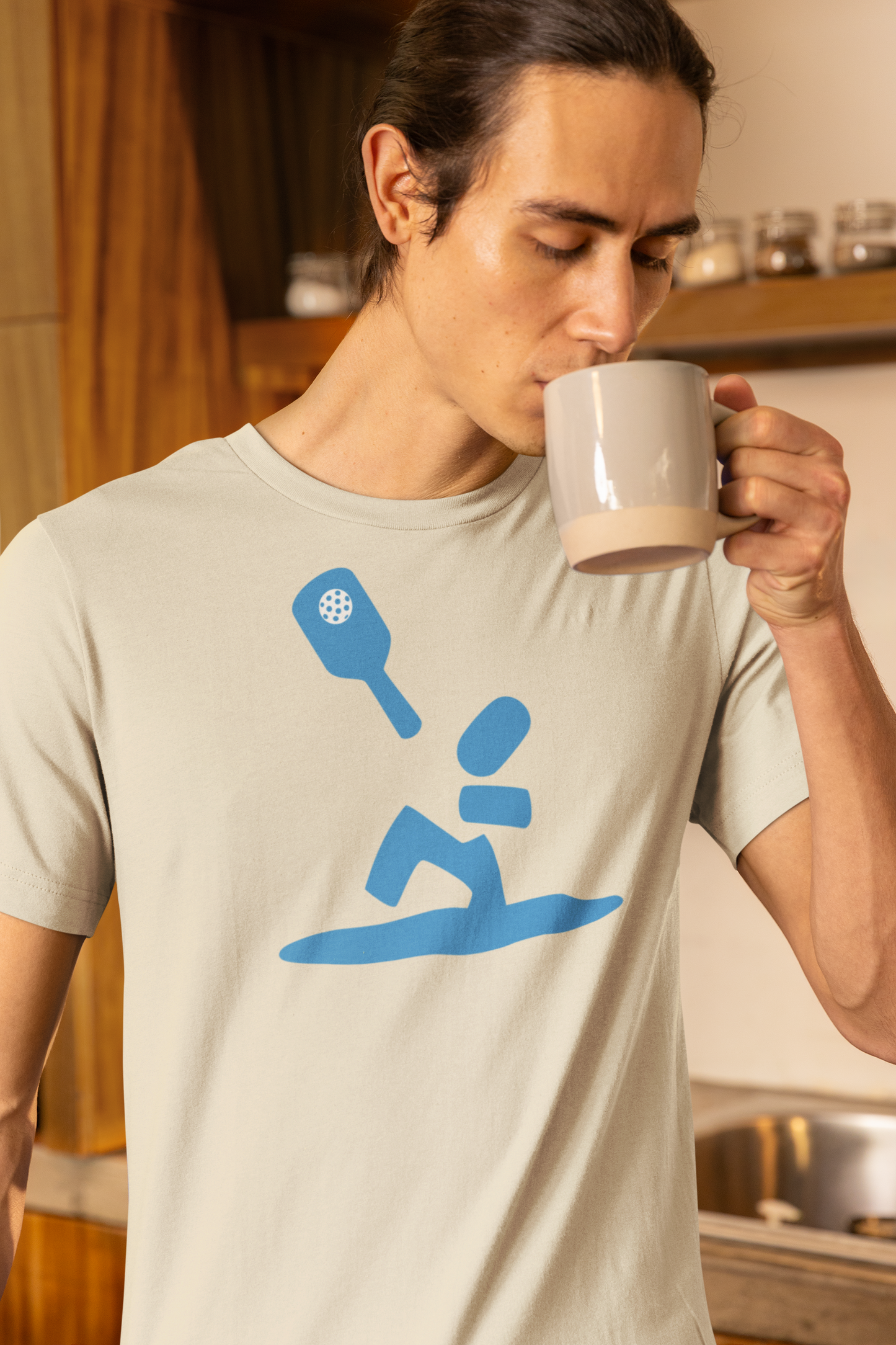 Overhead Slam T-Shirt, Bella+Canvas 3001 (Blue Print)