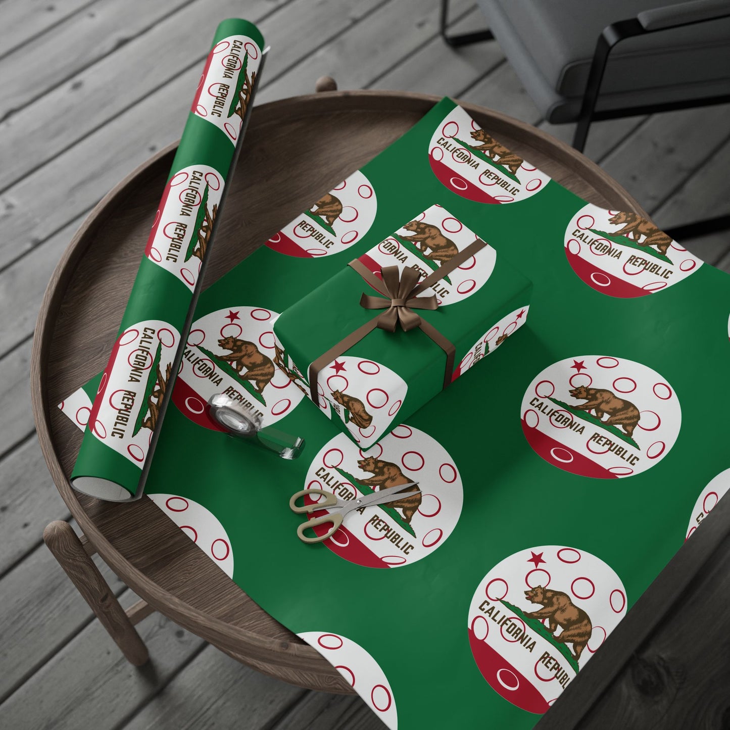 Pickleball Gift Wrap, California State Flag
