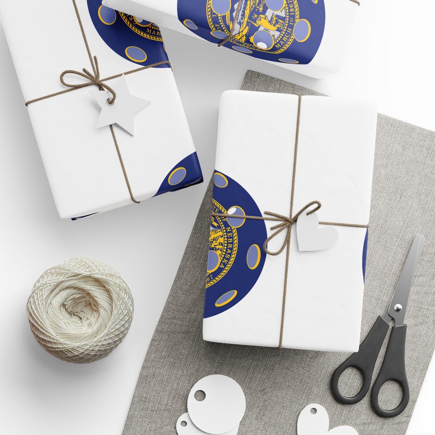 Pickleball Gift Wrap, Nebraska State Flag