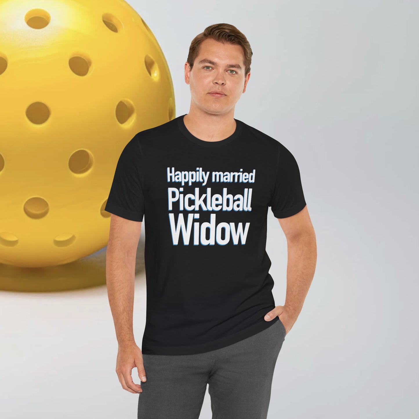 Pickleball Widow T-Shirt, Bella+Canvas 3001