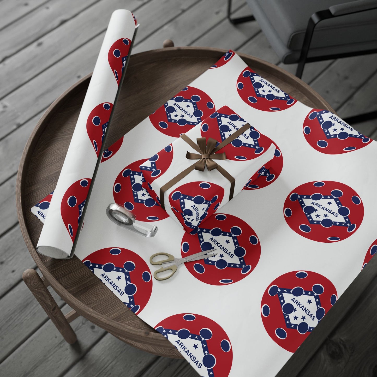 Pickleball Gift Wrap, Arkansas State Flag