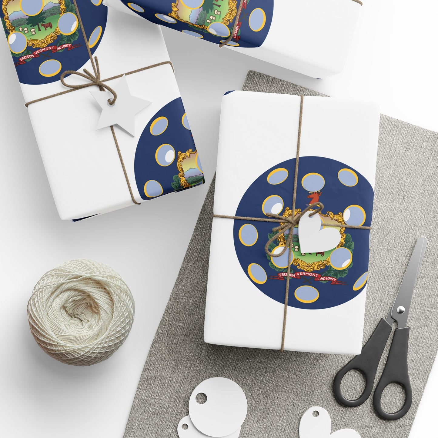 Pickleball Gift Wrap, Vermont State Flag