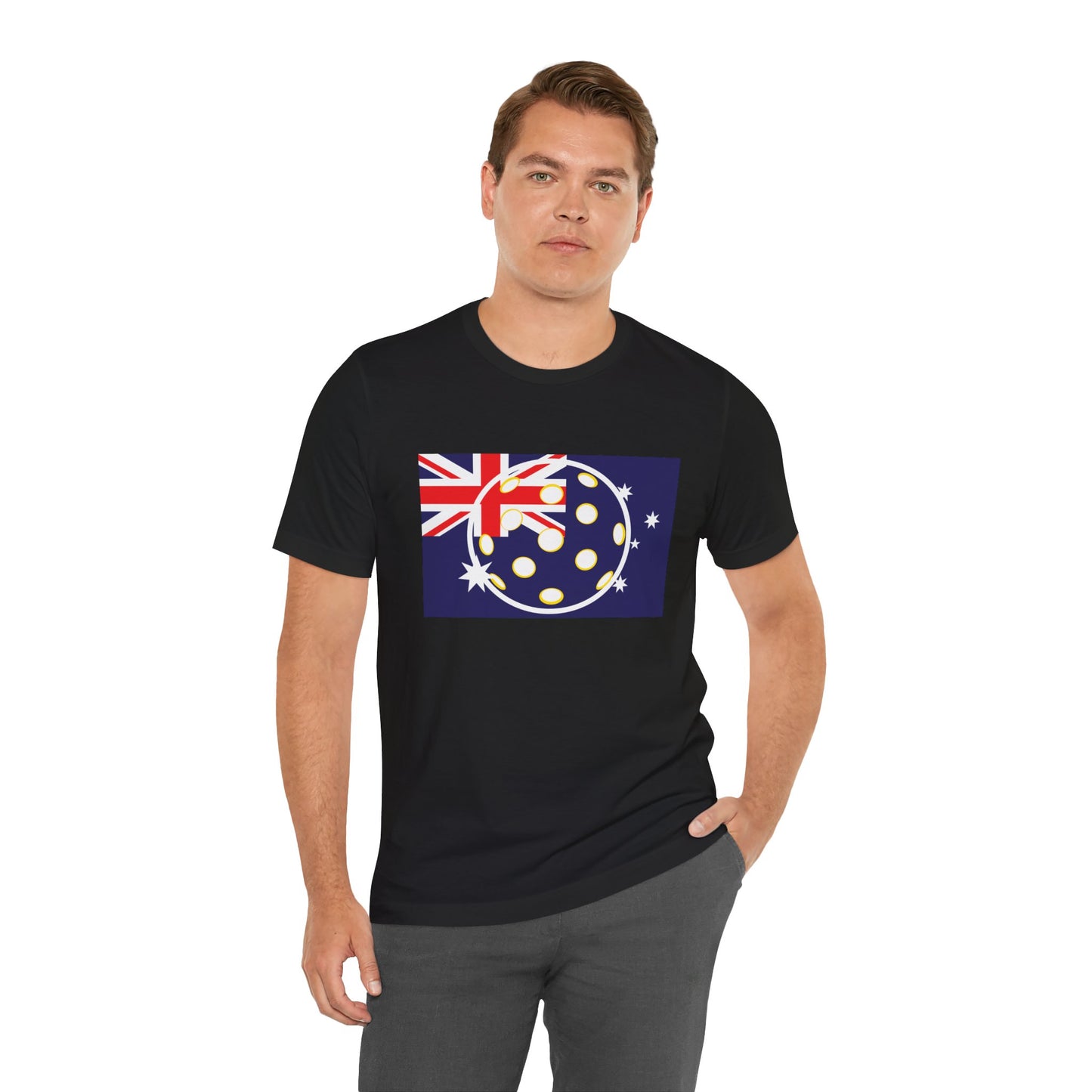 Australia Pickleball Flag, Black