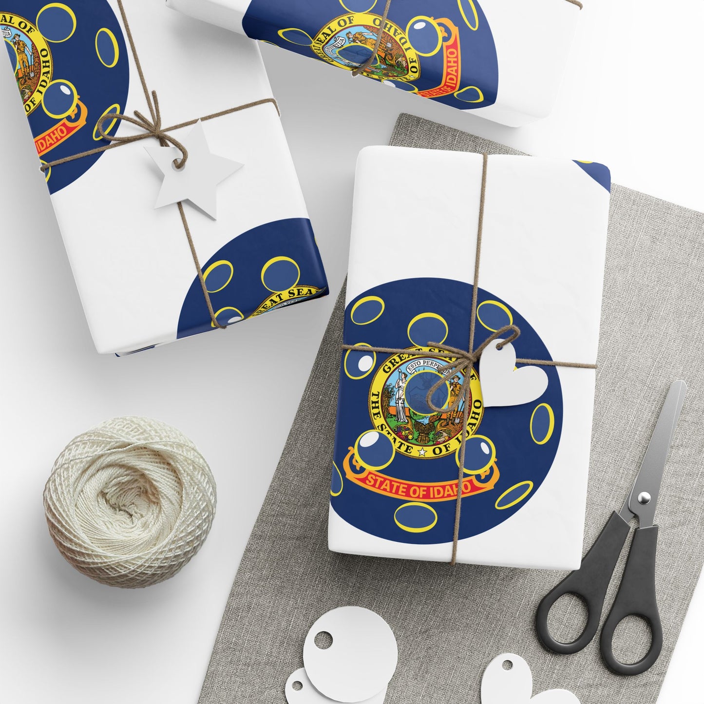 Pickleball Gift Wrap, Idaho State Flag