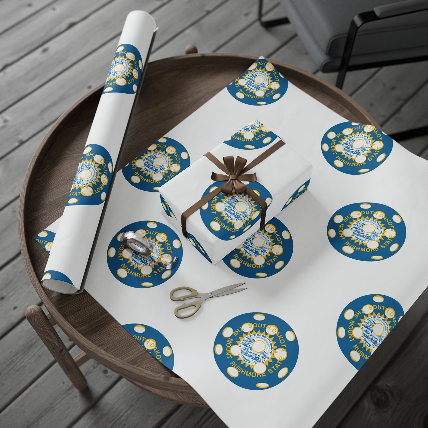 Pickleball Gift Wrap, South Dakota State Flag