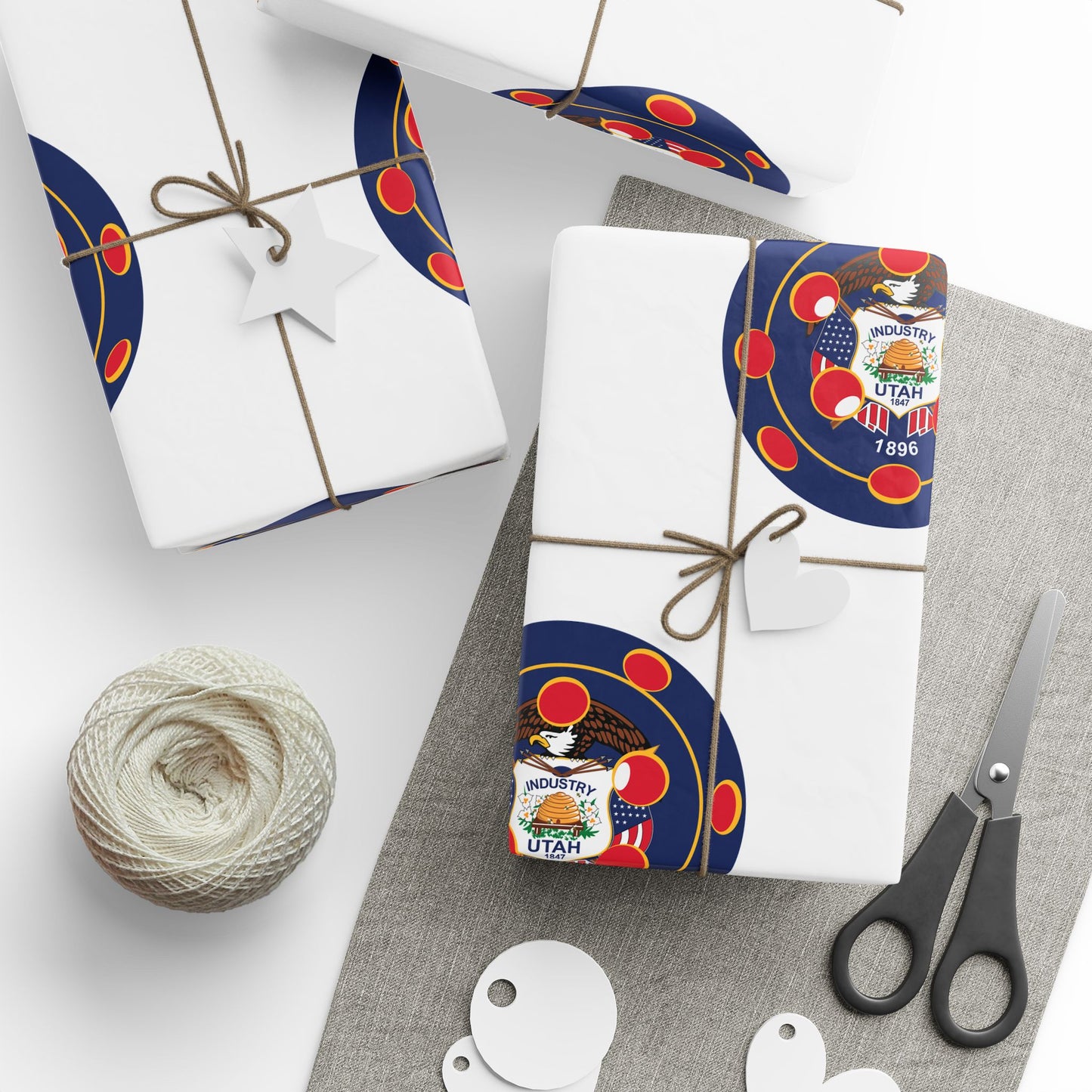 Pickleball Gift Wrap, Utah State Flag