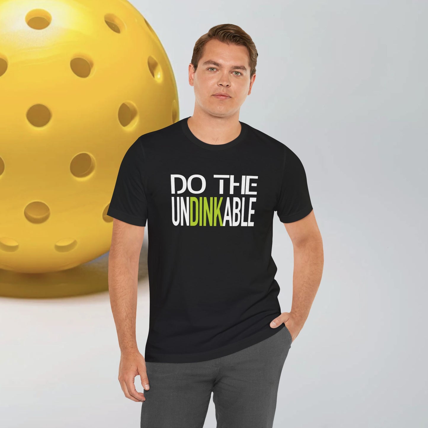 Do the Undinkable T-Shirt, Bella+Canvas 3001 (White Print)