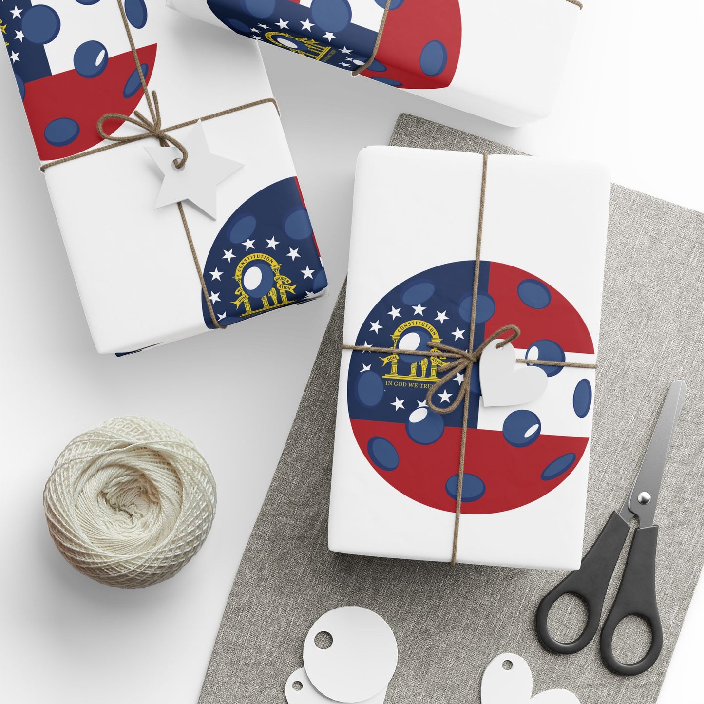 Pickleball Gift Wrap, Georgia State Flag