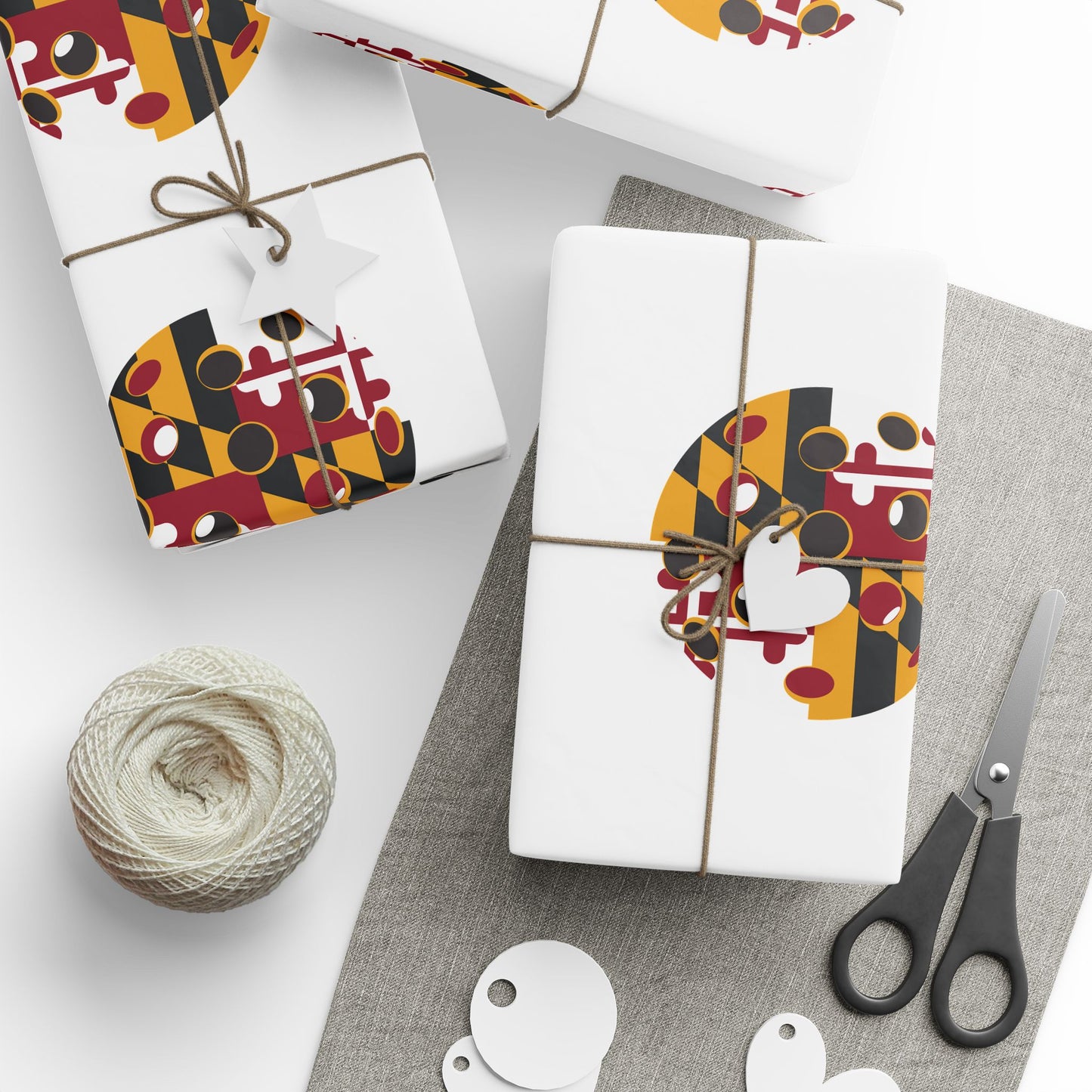 Pickleball Gift Wrap, Maryland State Flag