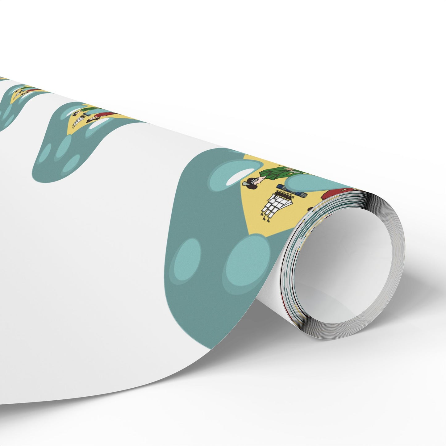 Pickleball Gift Wrap, Delaware State Flag