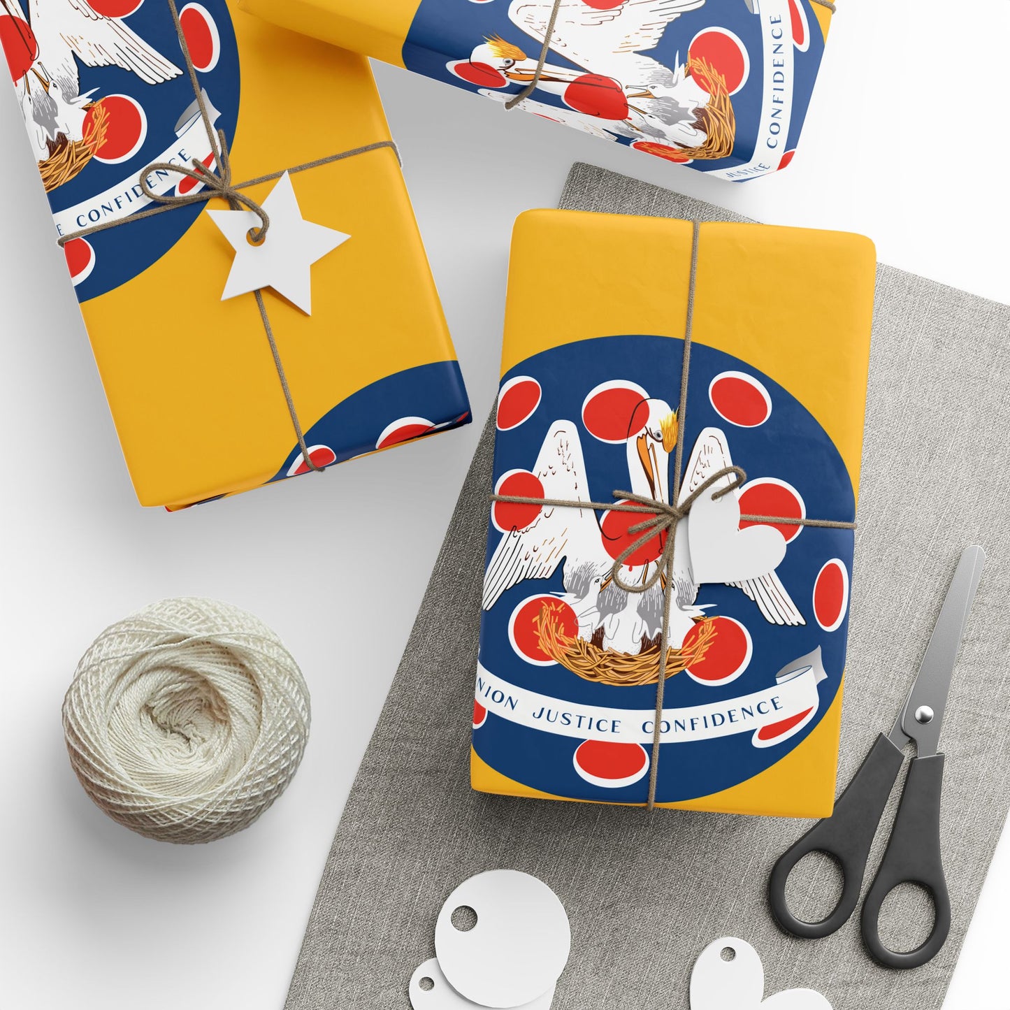 Pickleball Gift Wrap, Louisiana State Flag