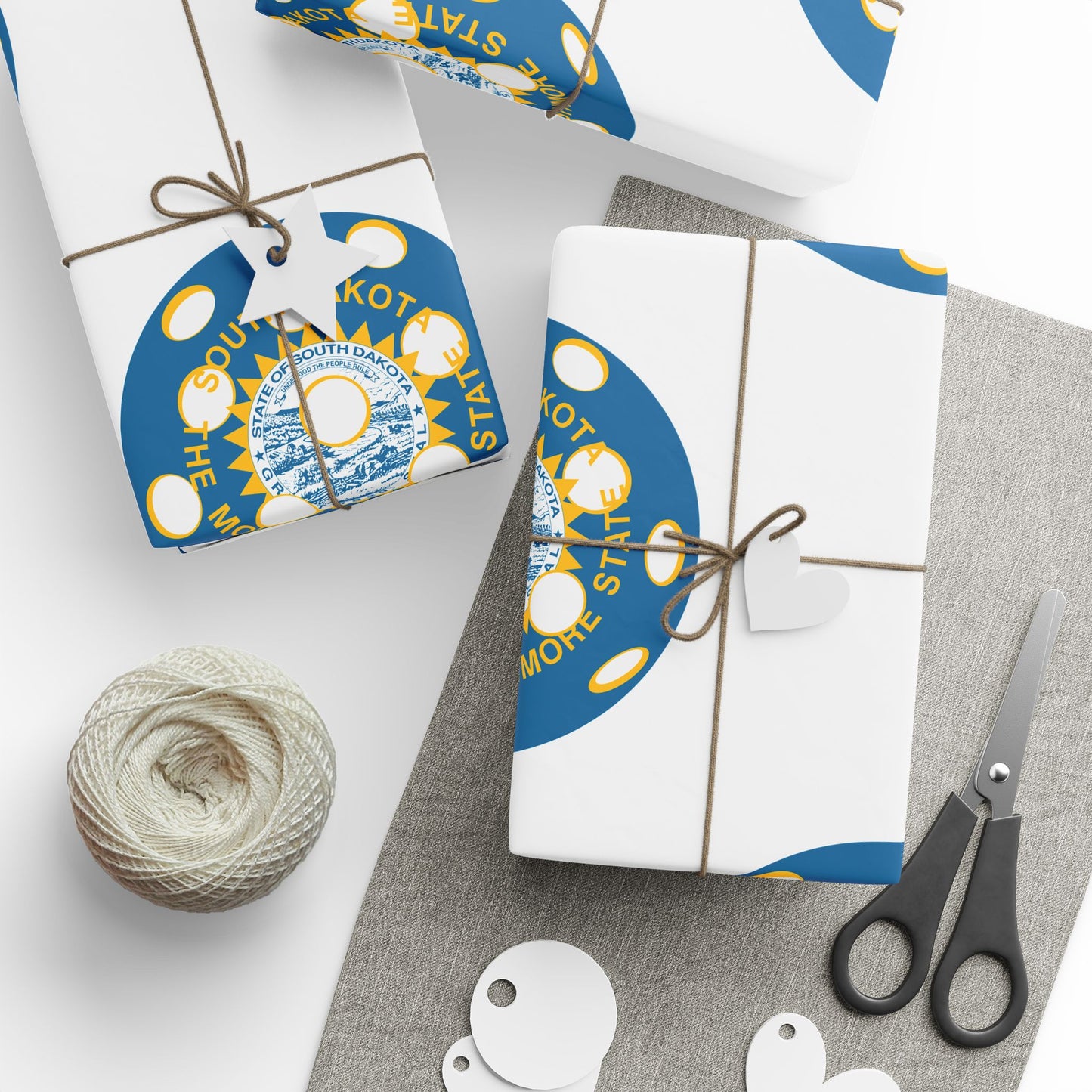 Pickleball Gift Wrap, South Dakota State Flag