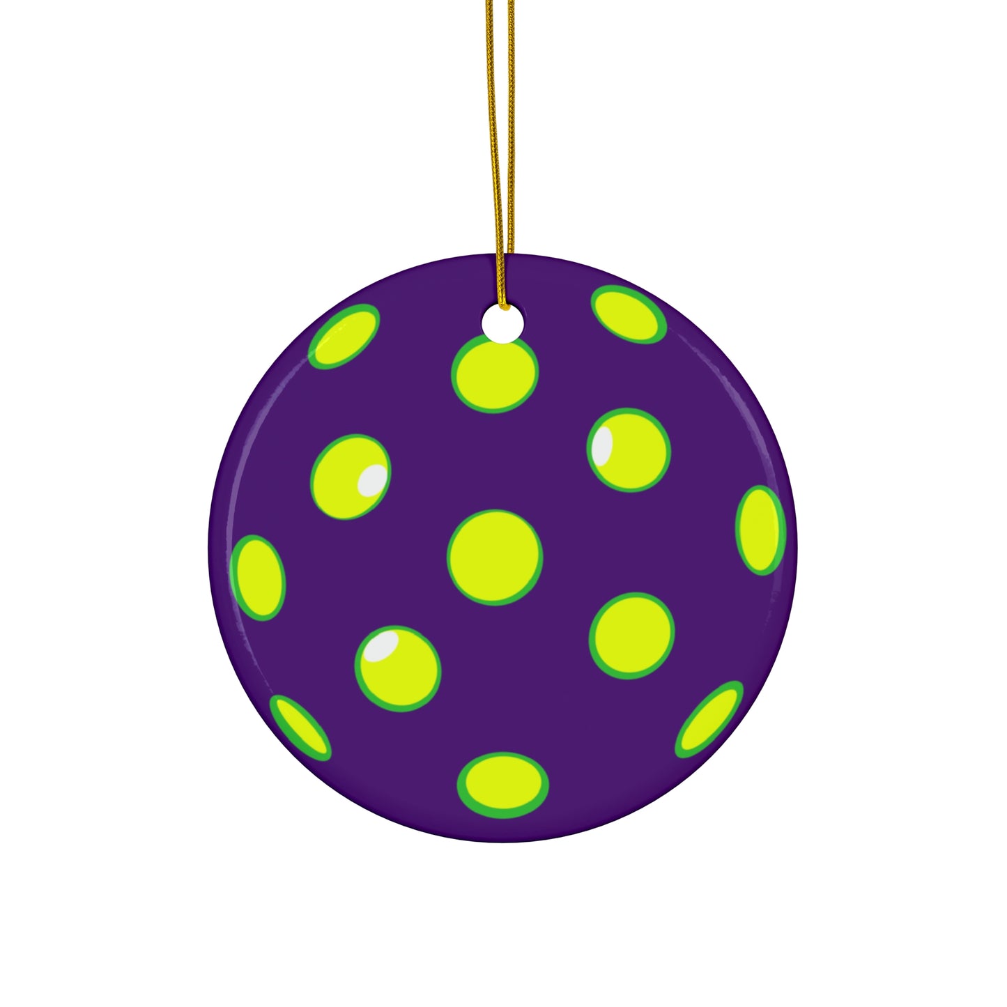 Ornament, Purple & Lime