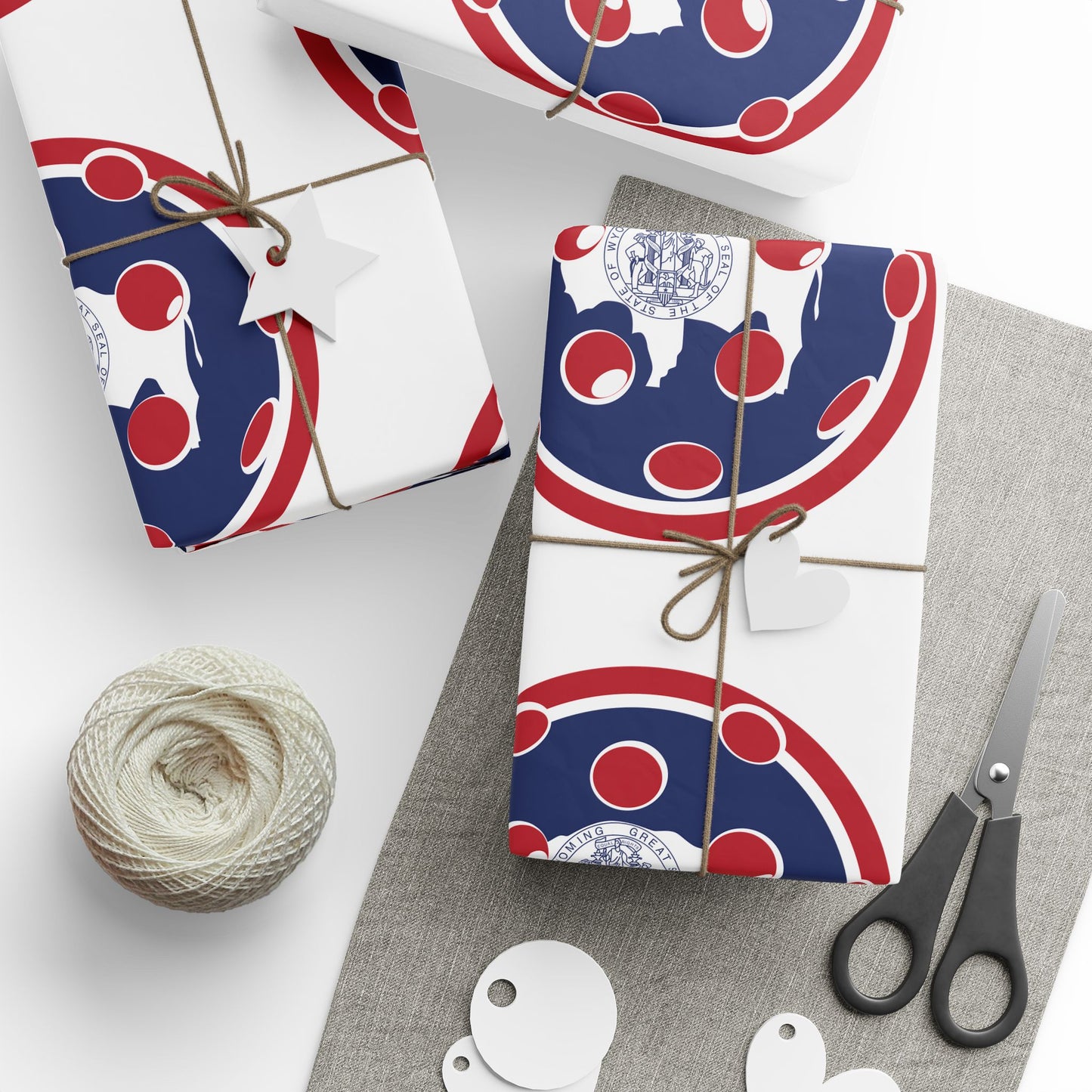Pickleball Gift Wrap, Wyoming State Flag
