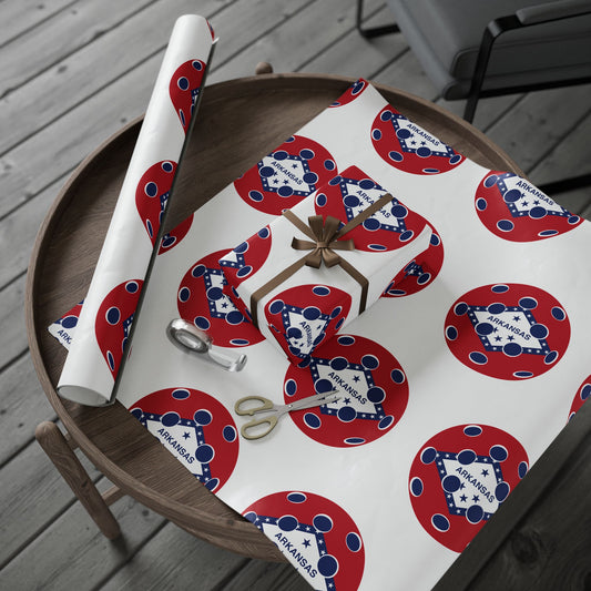 Pickleball Gift Wrap, Arkansas State Flag