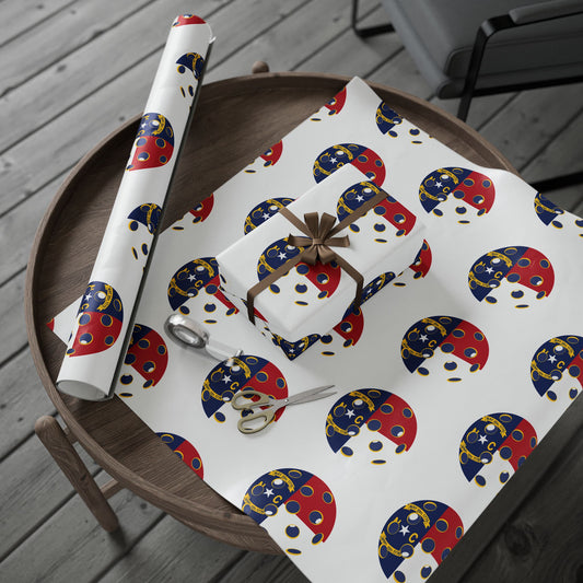 Pickleball Gift Wrap, North Carolina State Flag