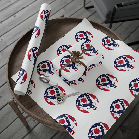 Pickleball Gift Wrap, Ohio State Flag