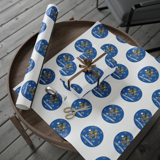 Pickleball Gift Wrap, Oklahoma State Flag