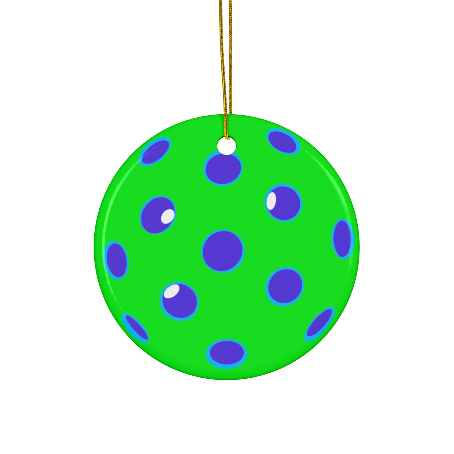 Ornament, Lime & Blue