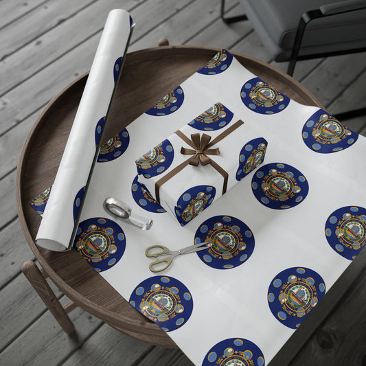 Pickleball Gift Wrap, New Hampshire State Flag