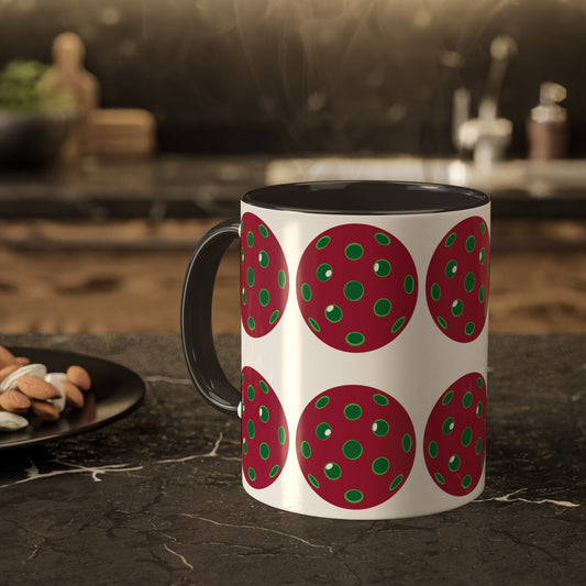 Copy of Mug, Green/Red 11oz