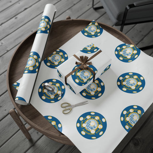 Pickleball Gift Wrap, South Dakota State Flag