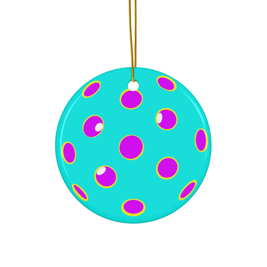 Ornament, Turquoise & Magenta